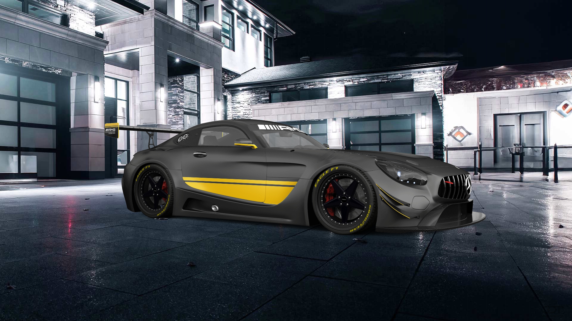 Mercedes AMG GT 2 door fastback coupe 2016 tuning