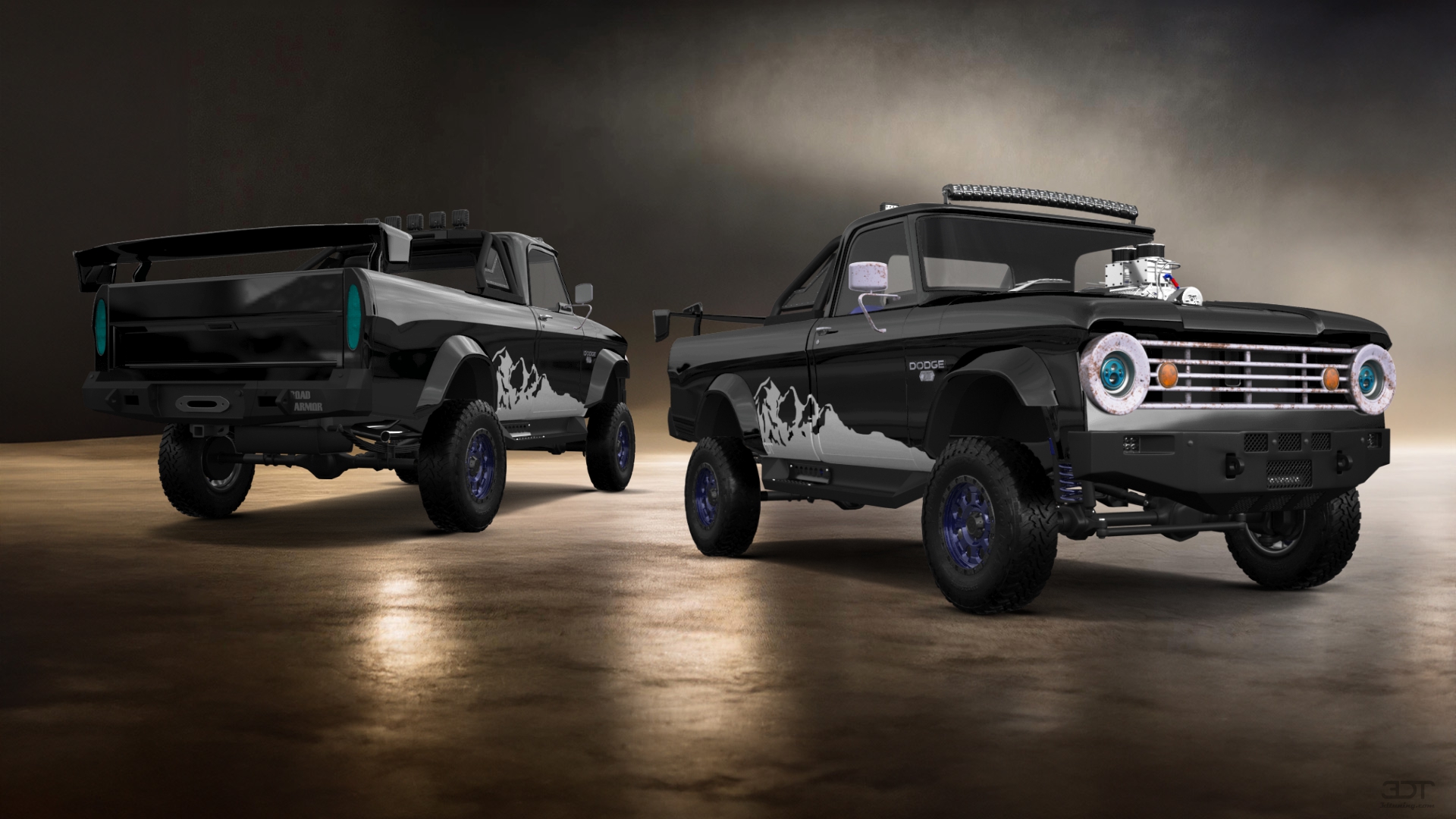 Dodge Power Wagon W200 2 Door pickup truck 1966