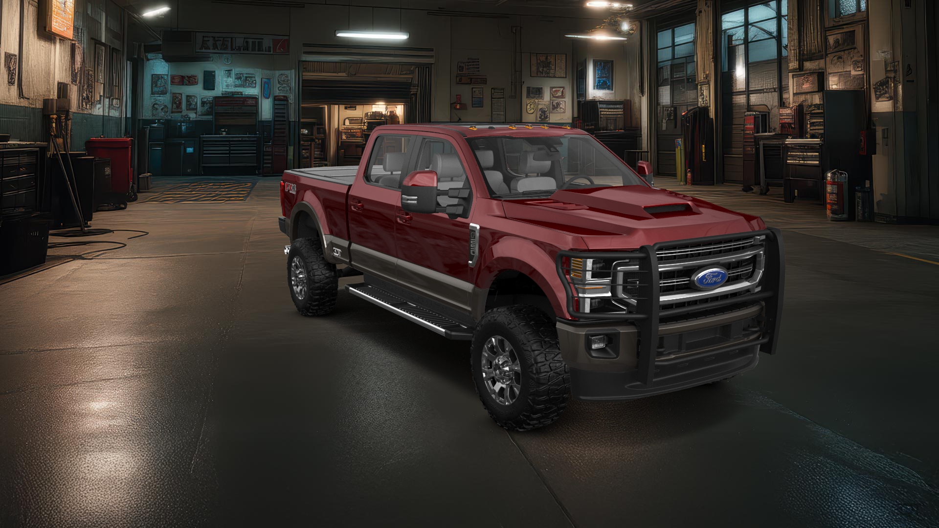 Ford F-250 4 Door pickup truck 2021 tuning