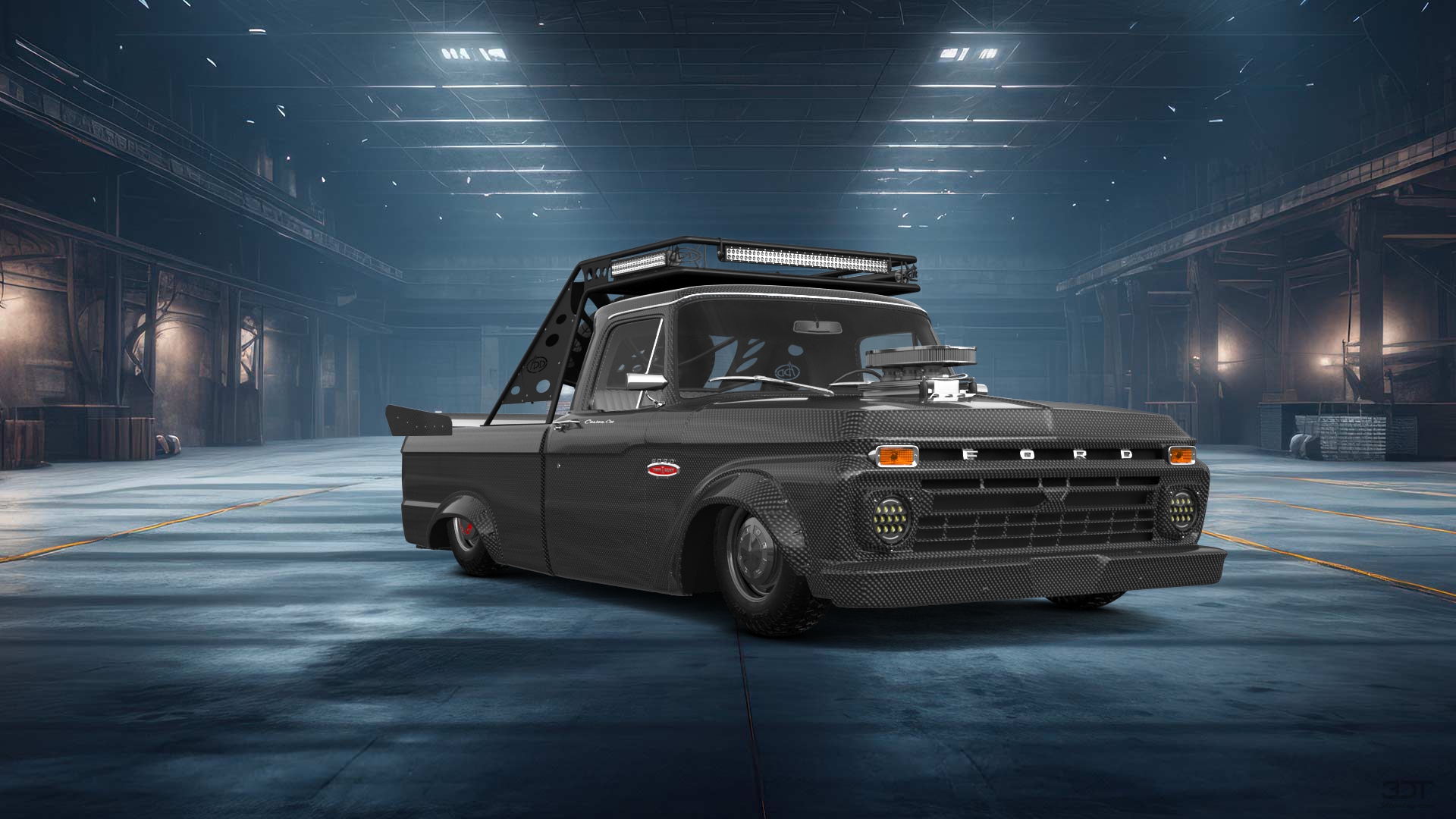 Ford F-100 Custom Cab 2 Door pickup truck 1966