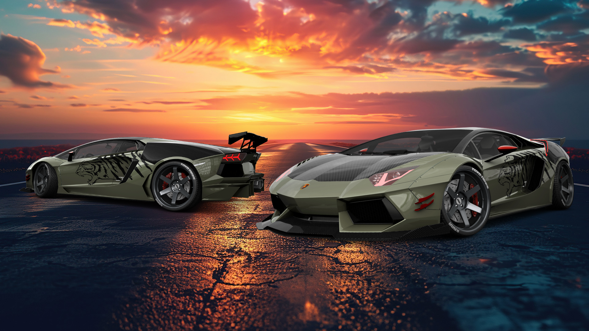 Lamborghini Aventador 2 Door Coupe 2012 tuning