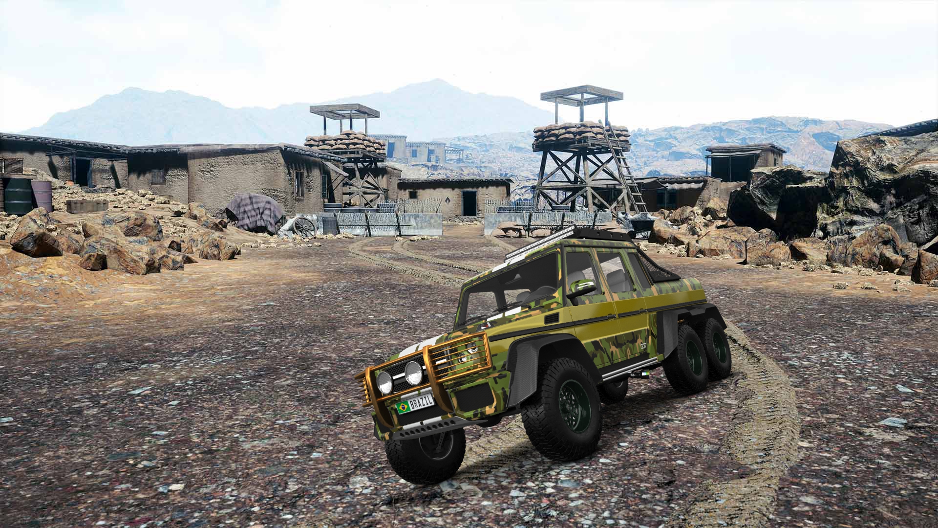 Mercedes G 63 AMG 6x6 4 Door pickup truck 2013 tuning