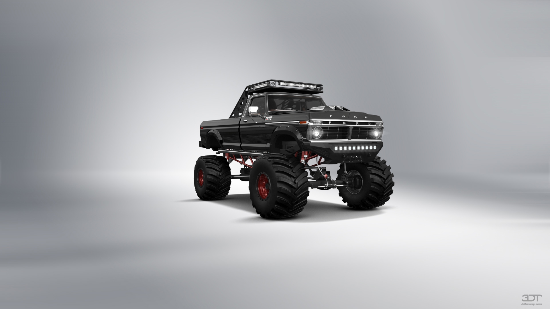 Ford F-350 Dually 2 Door pickup truck 1974 tuning