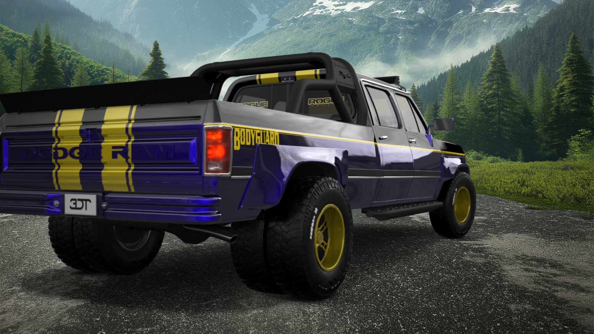 Dodge Ram 350 4 Door pickup truck 1991 tuning