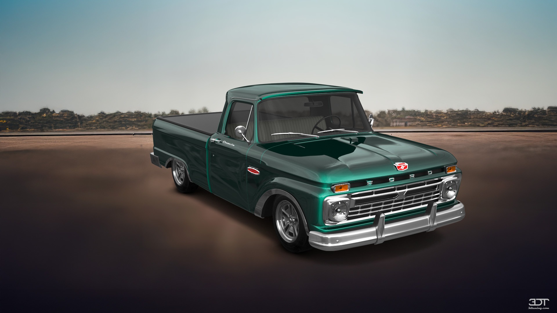 Ford F-100 Custom Cab 2 Door pickup truck 1966 tuning