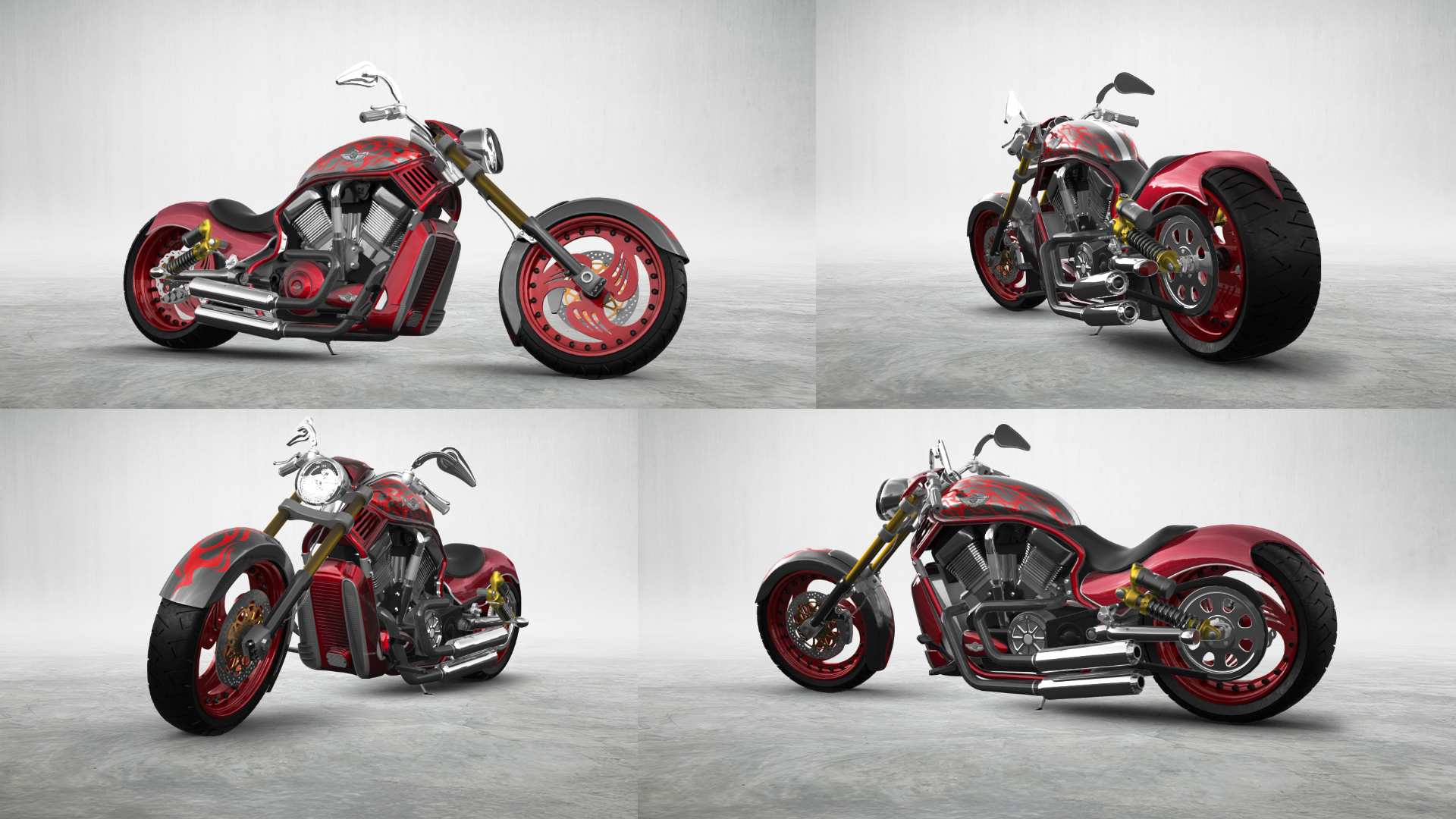 Harley-Davidson Custom Chopper Cruiser 2011 tuning