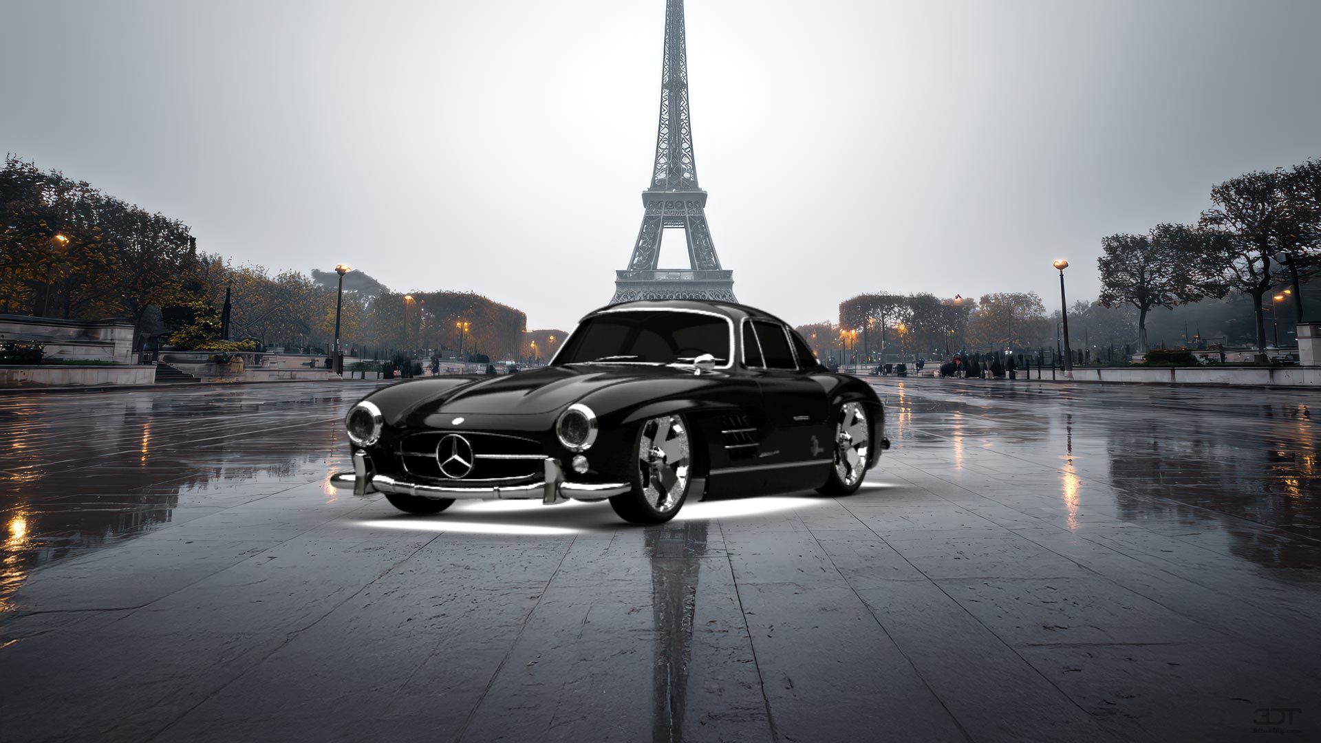 Mercedes 300SL Convertible 1954 tuning