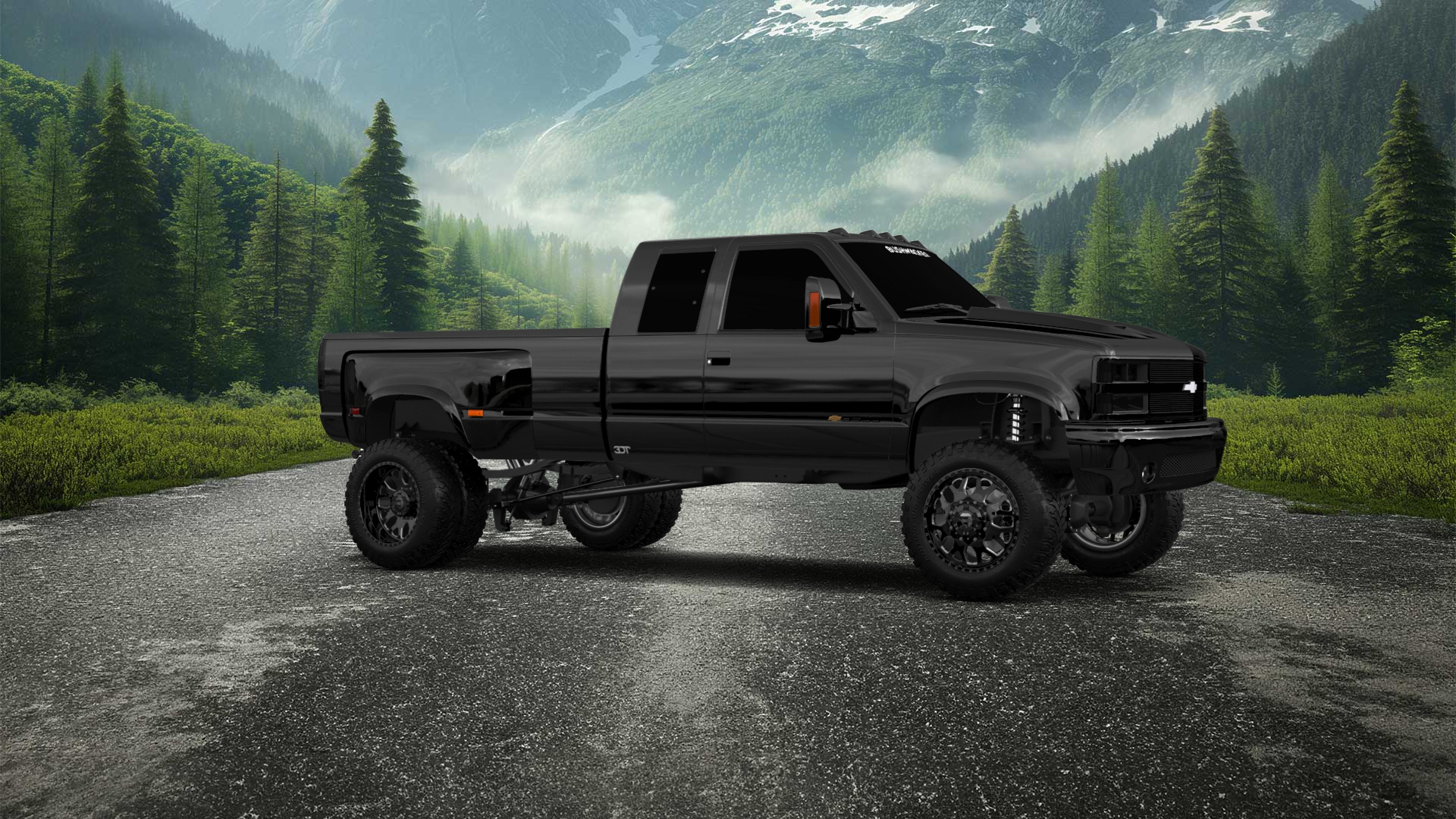 Chevrolet K3500 Extended Cab Pickup Truck 1988