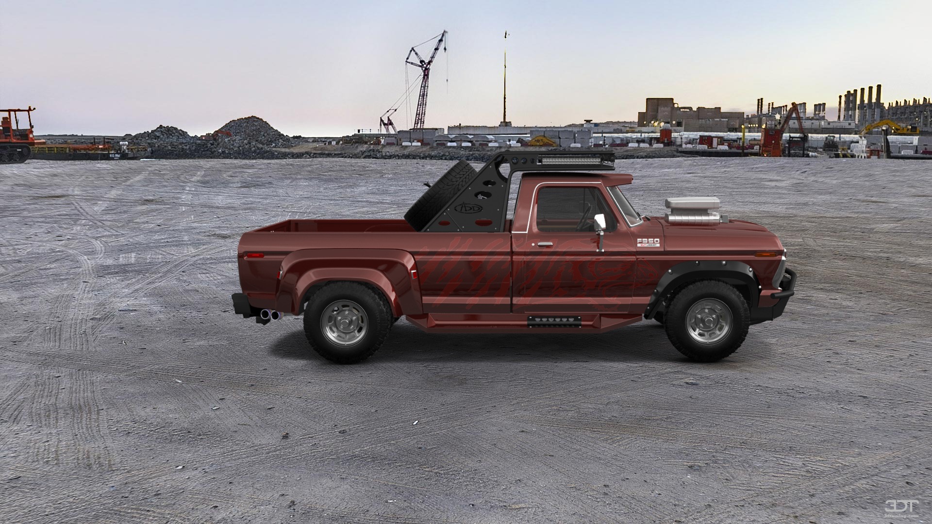 Ford F-350 Dually 2 Door pickup truck 1974 tuning
