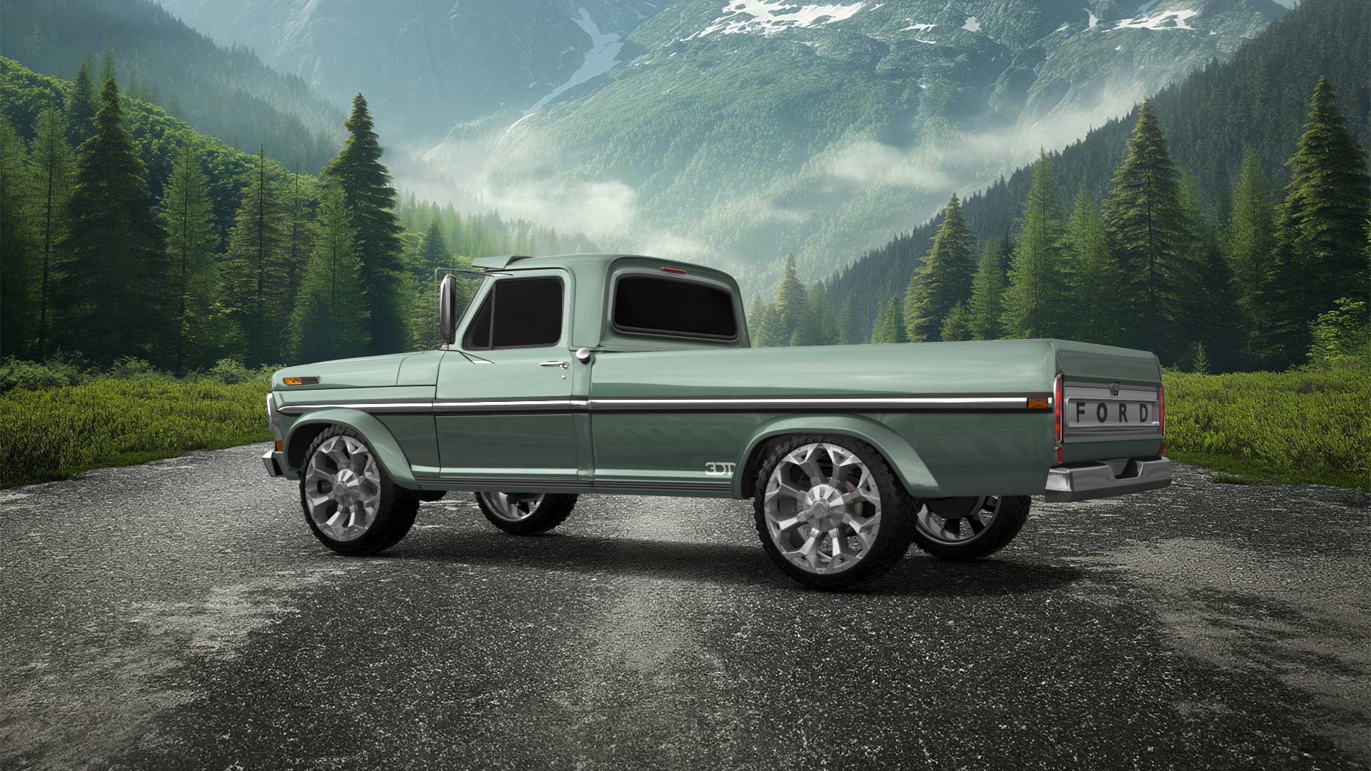 Ford F-250 2 Door pickup truck 1971
