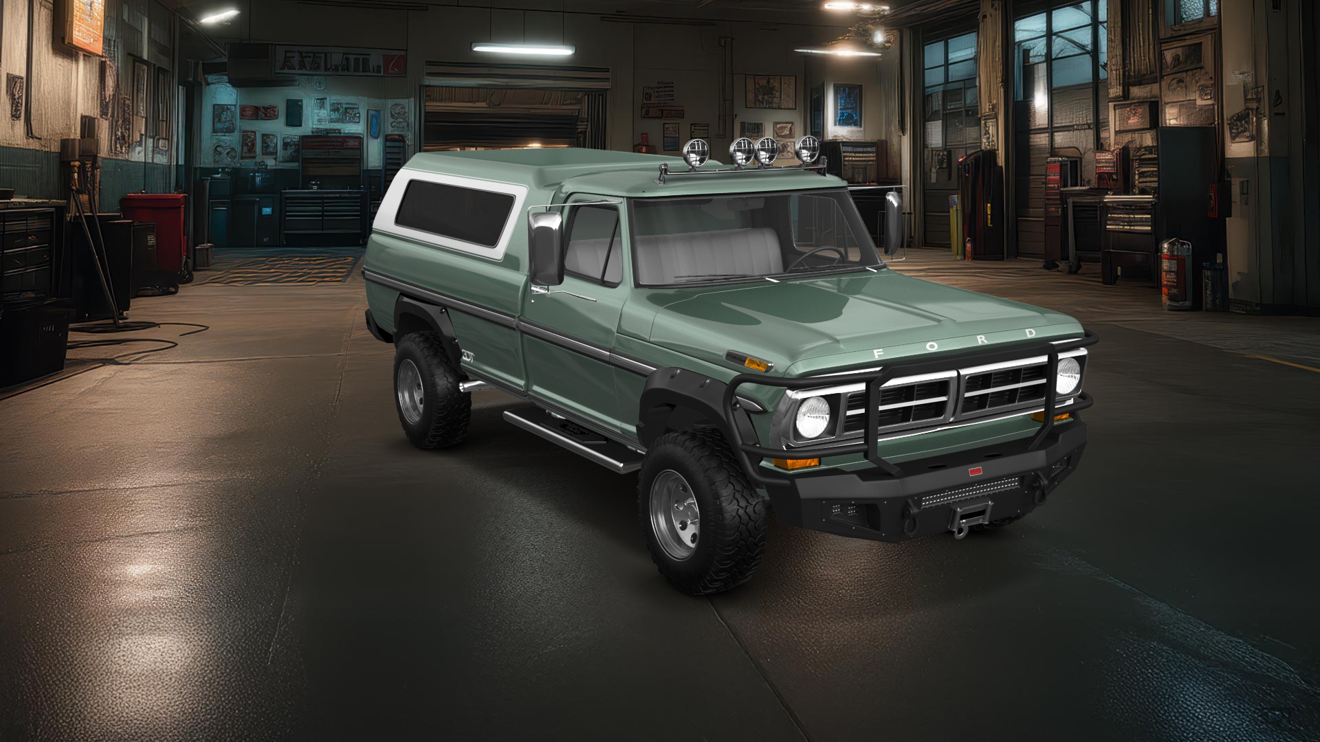 Ford F-250 2 Door pickup truck 1971 tuning