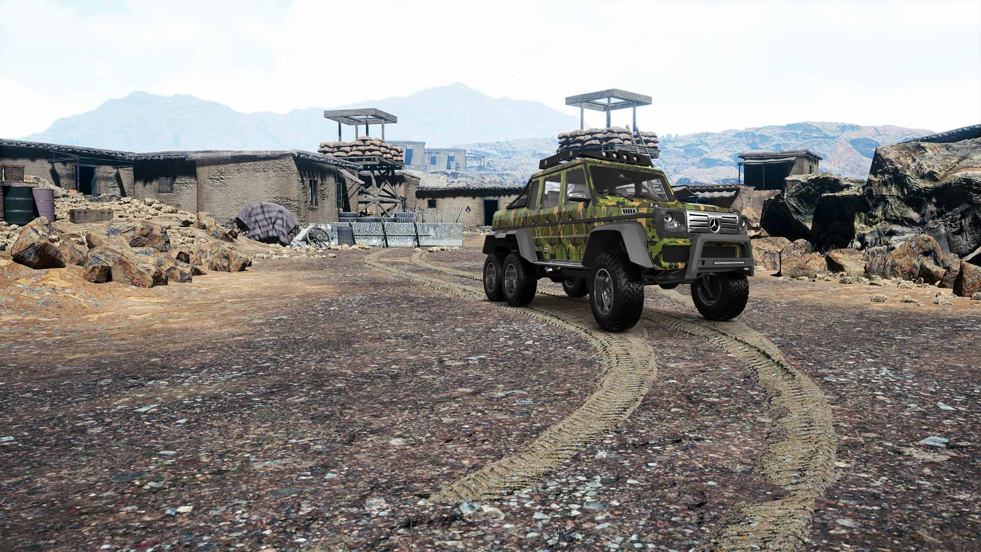 Mercedes G 63 AMG 6x6 4 Door pickup truck 2013 tuning