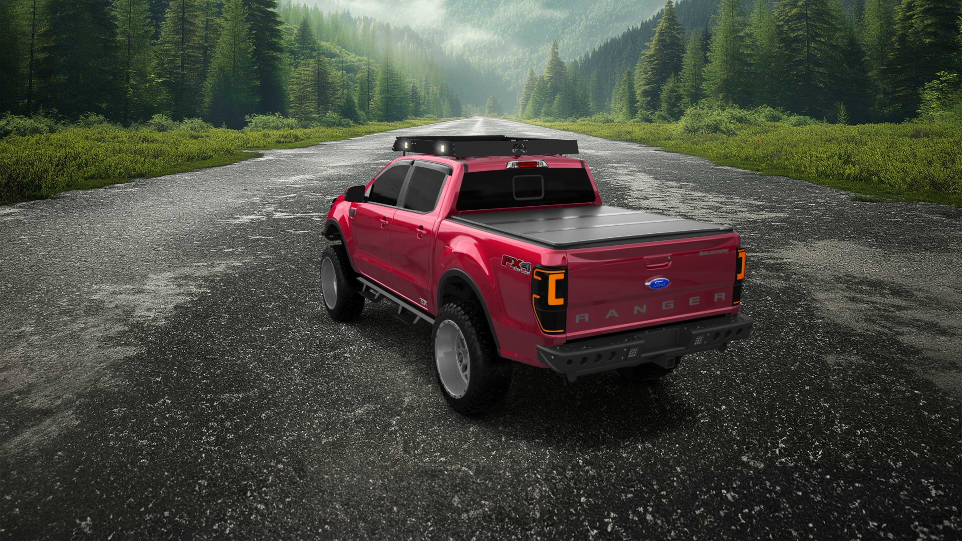 Ford Ranger 4 Door pickup truck 2019 tuning