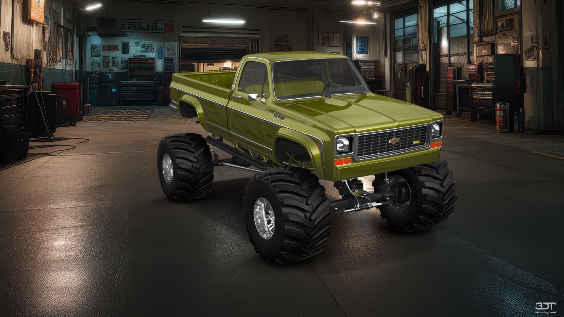 Tuning Chevrolet Silverado C-10 2 Door pickup truck 1973