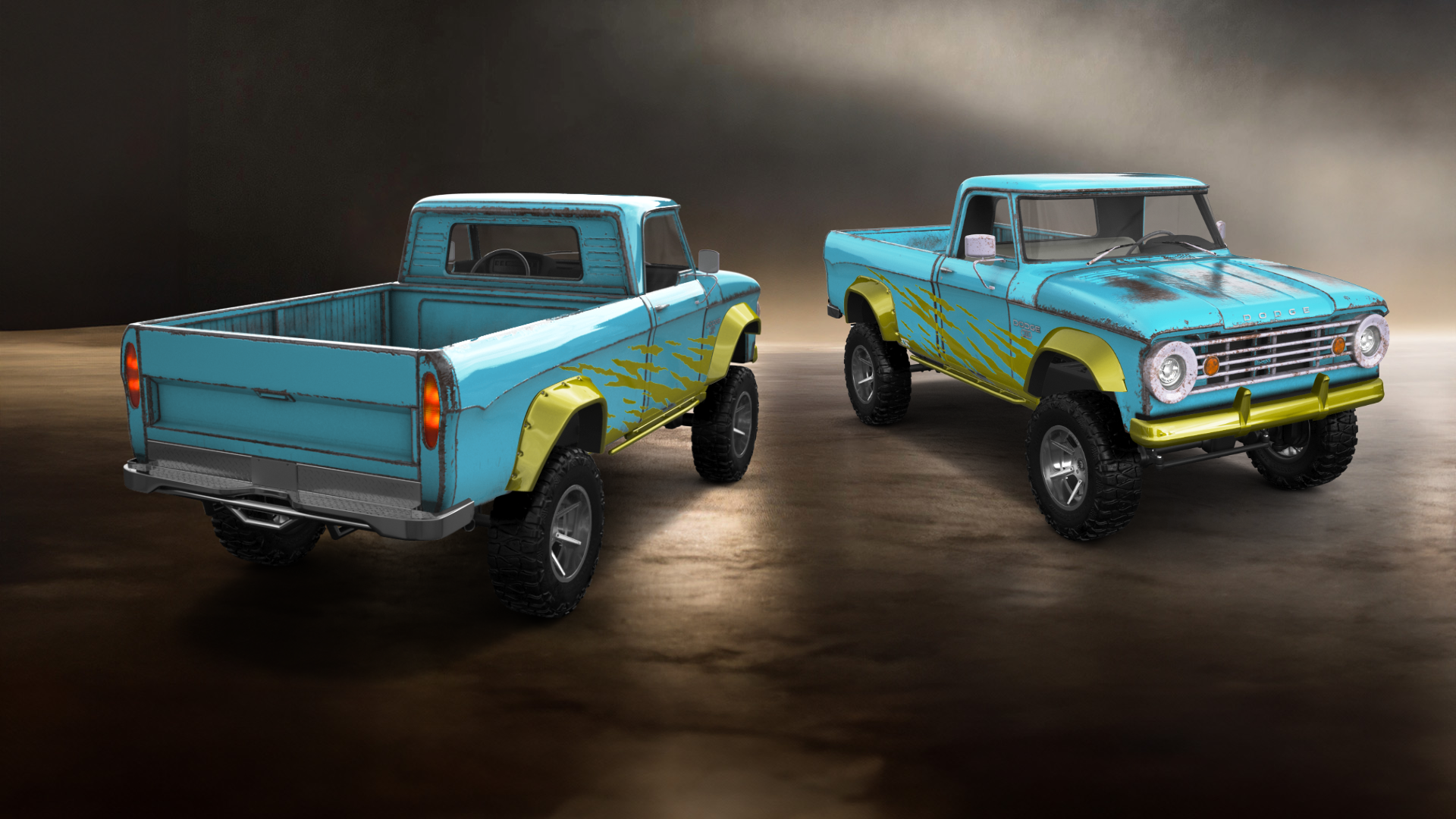 Dodge Power Wagon W200 2 Door pickup truck 1966 tuning