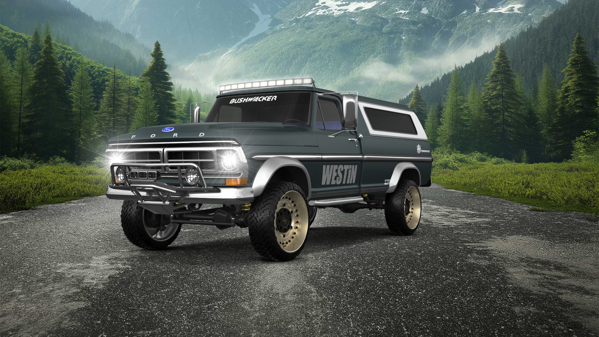 Ford F-250 2 Door pickup truck 1971