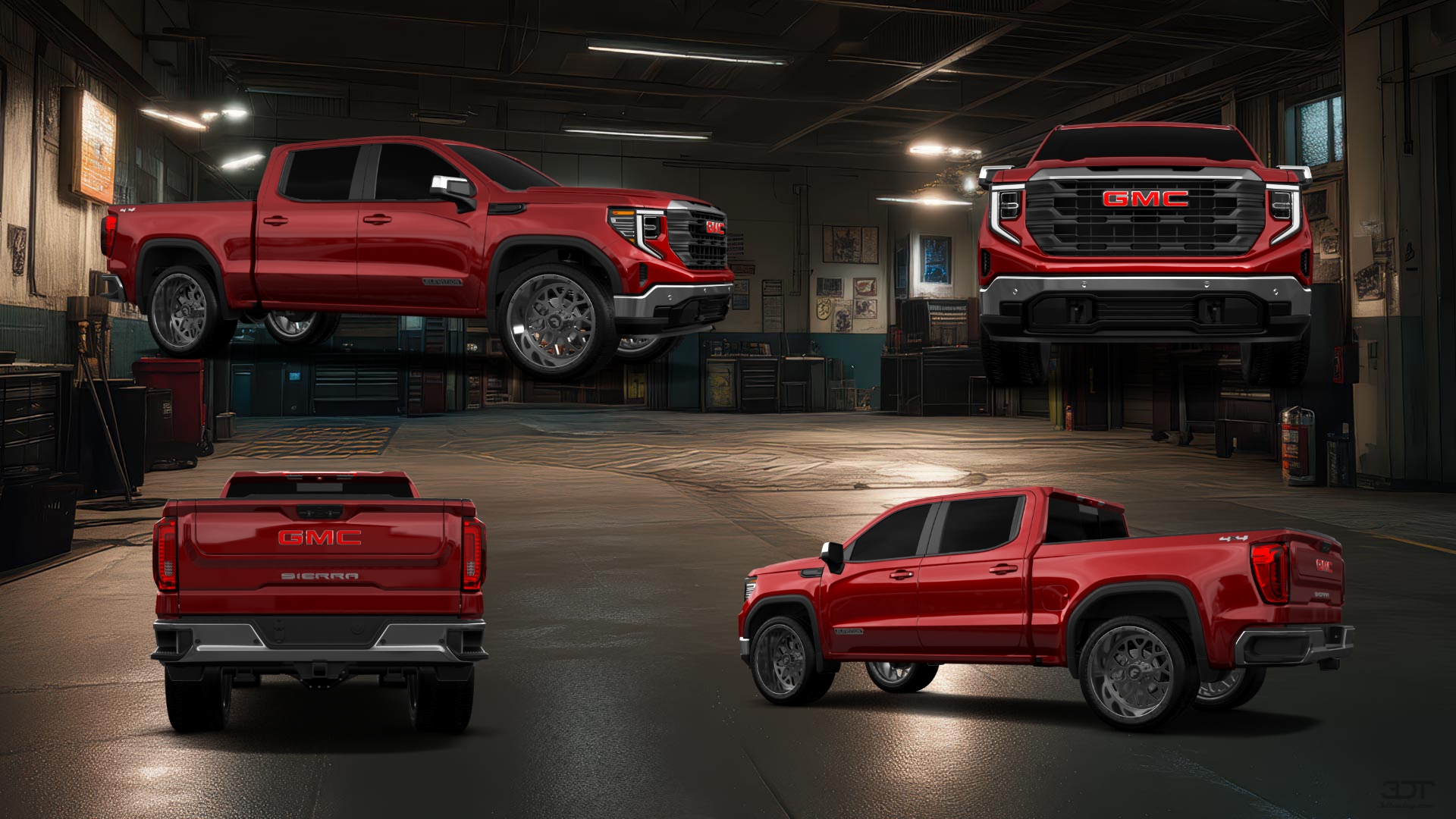 GMC Sierra 1500 Crew Cab 5.8 ft box 4 Door pickup truck 2023 tuning