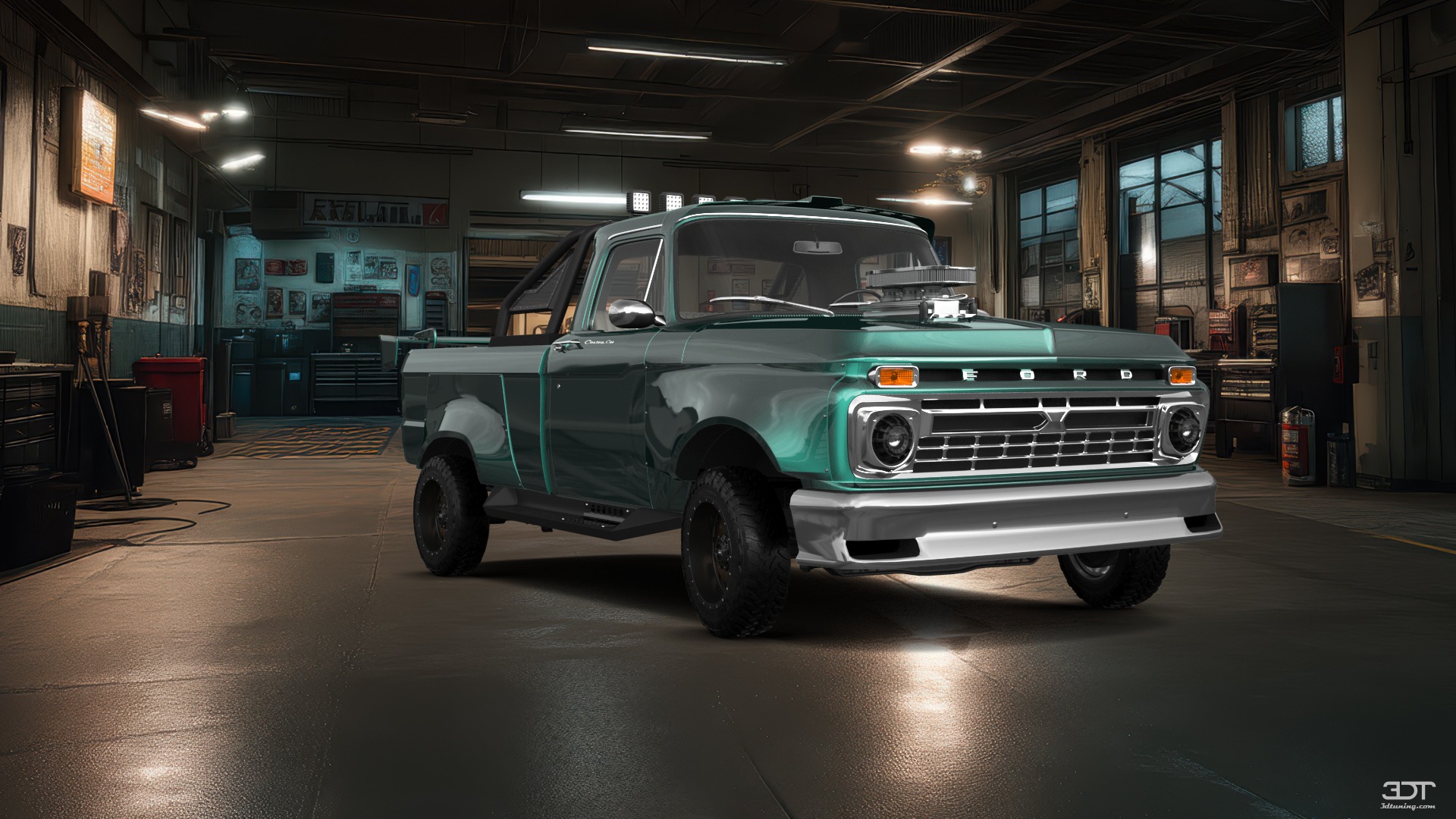 Ford F-100 Custom Cab 2 Door pickup truck 1966