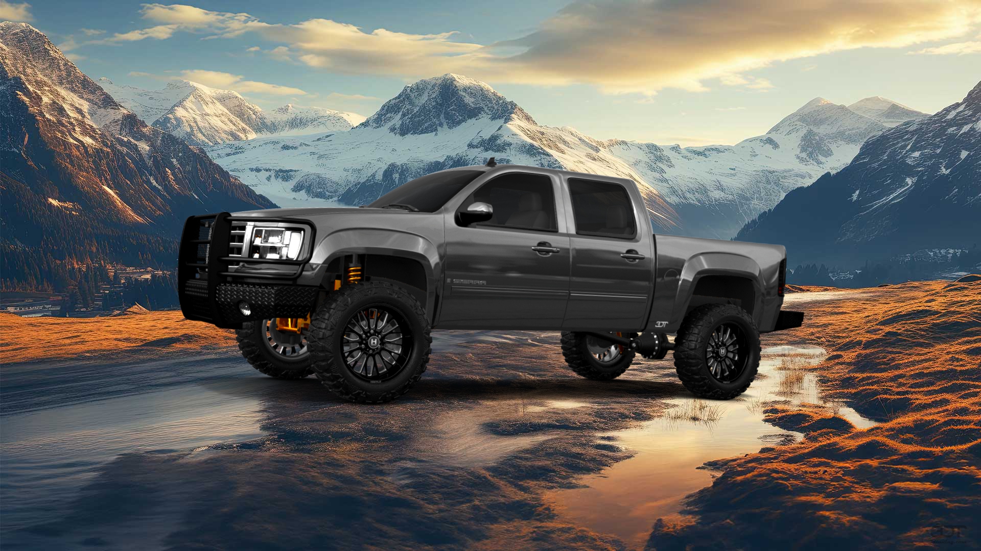 GMC Sierra 1500 Crew Cab 5.8 ft box 4 Door pickup truck 2007 tuning