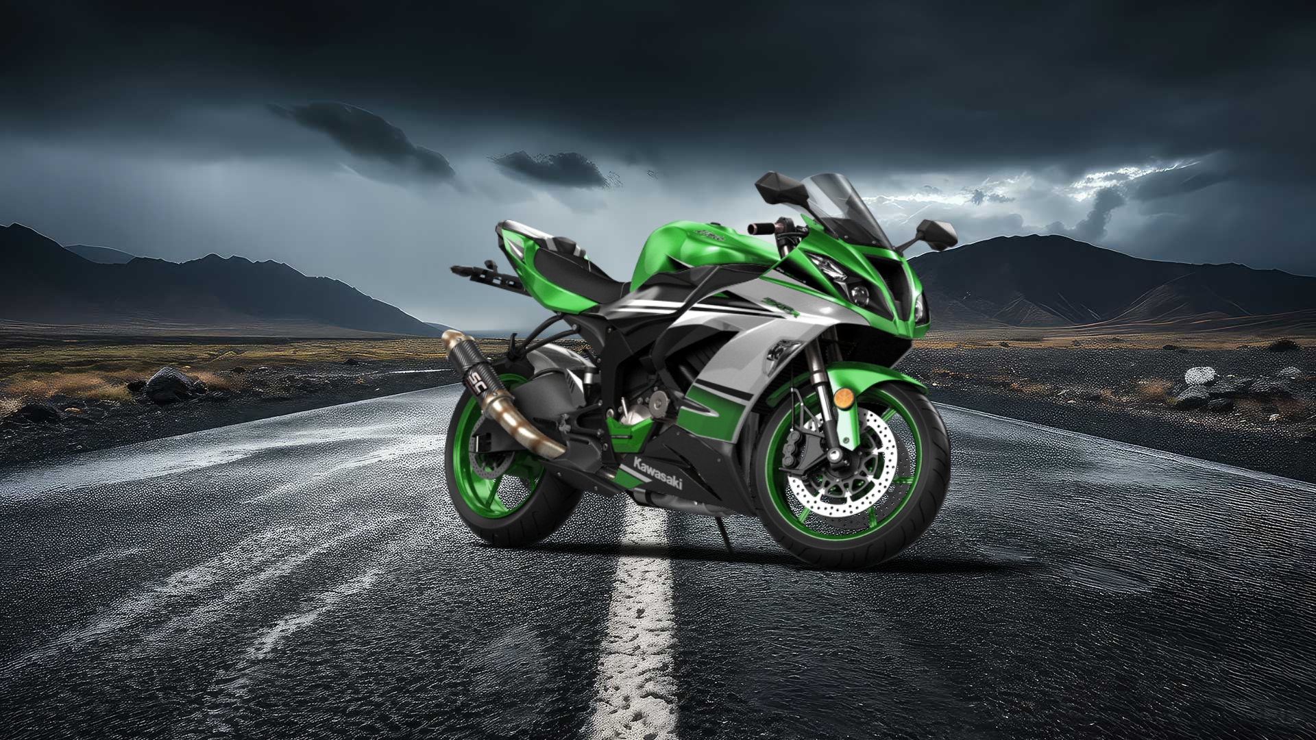 Kawasaki Ninja ZX 6R Sport Bike 2015 tuning