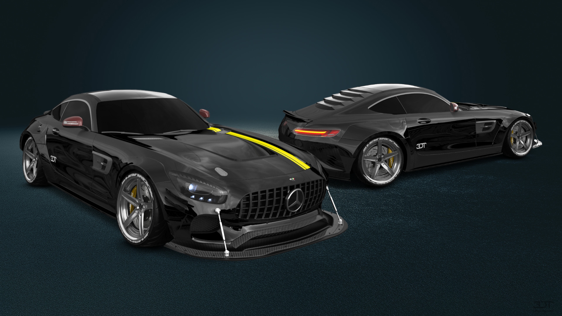 Mercedes AMG GT 2 door fastback coupe 2015 tuning