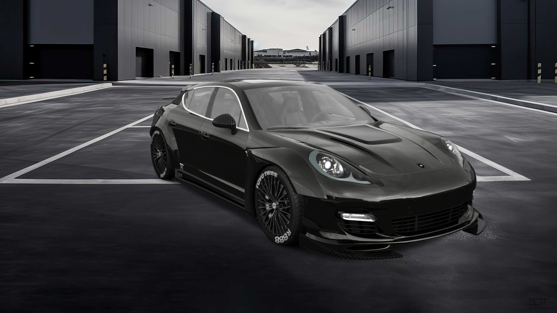 Porsche Panamera 4 door fastback saloon 2011