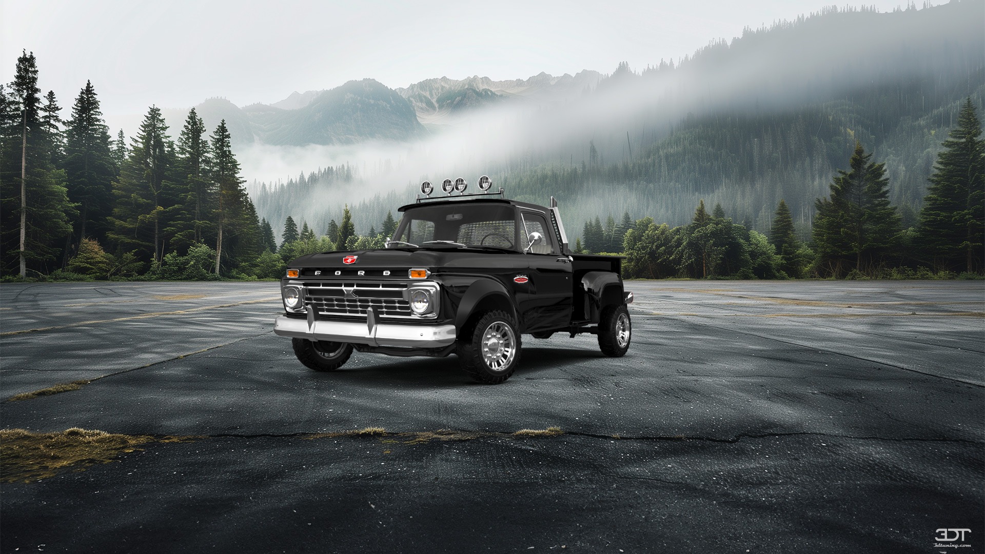 Ford F-100 Flareside 2 Door pickup truck 1961 tuning
