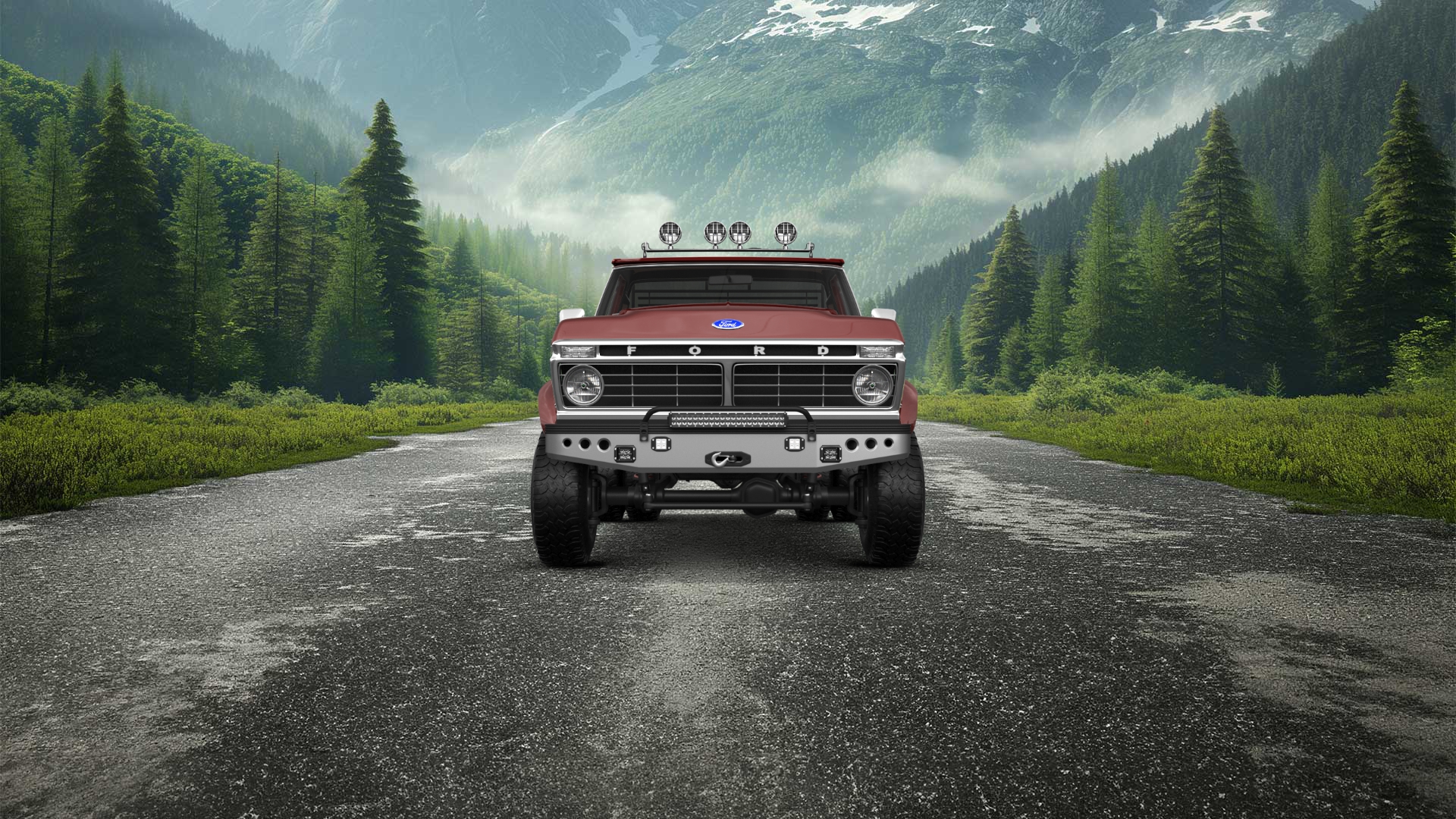 Ford F-350 Dually 2 Door pickup truck 1974