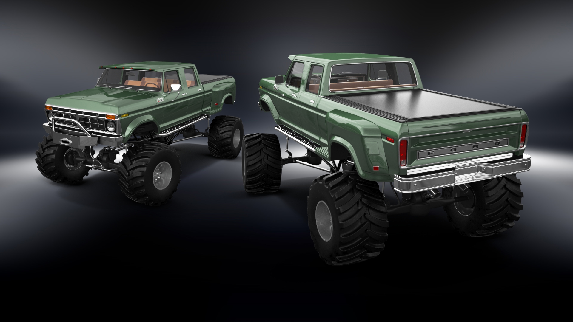 Ford F-350 Dually 4 Door pickup truck 1973