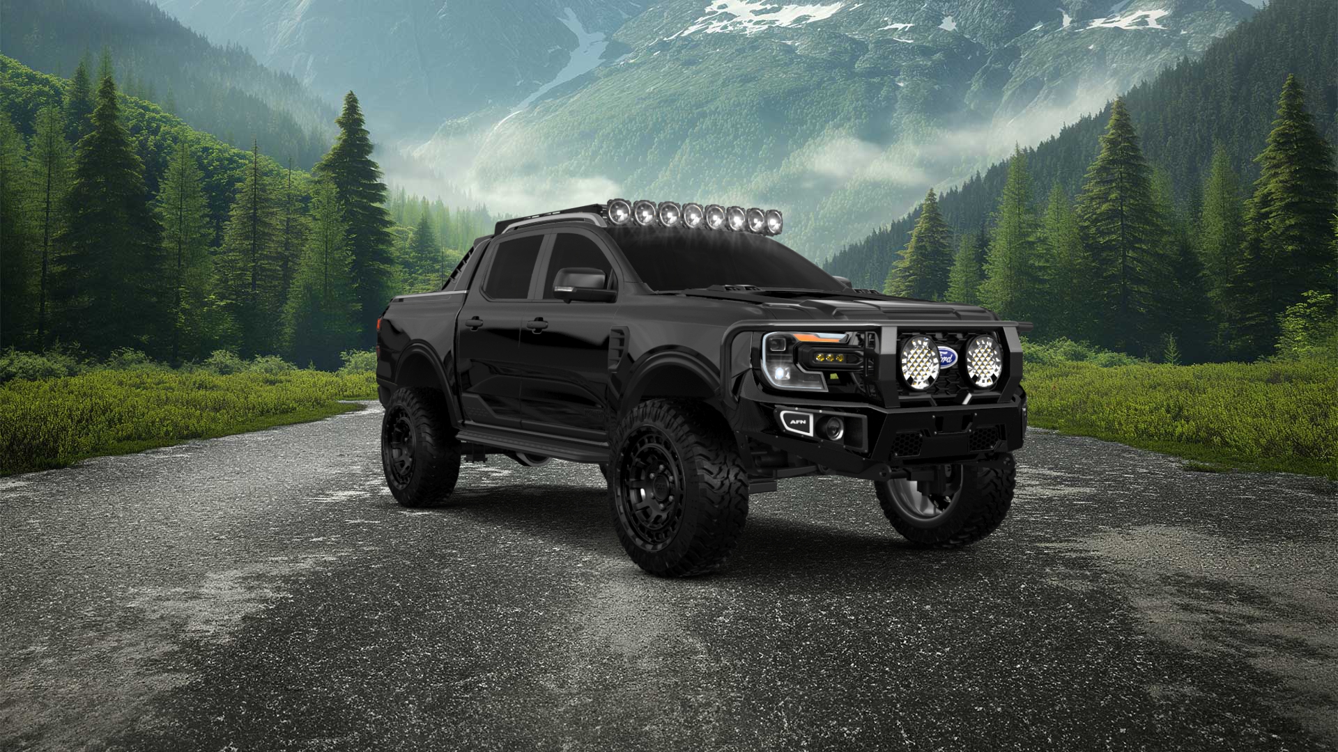 Ford Ranger 4 Door pickup truck 2022 tuning
