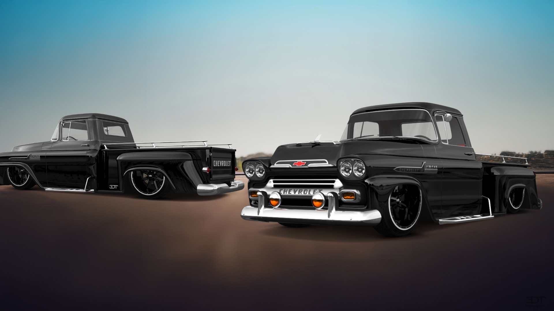 Chevrolet Apache Stepside 2 Door pickup truck 1959