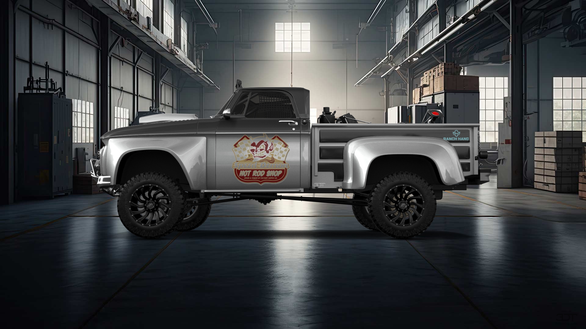 Dodge D-100 Stepside 2 Door pickup truck 1961 tuning