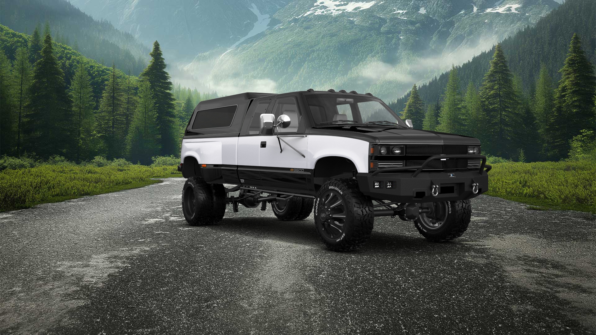 Chevrolet K3500 Extended Cab Pickup Truck 1988