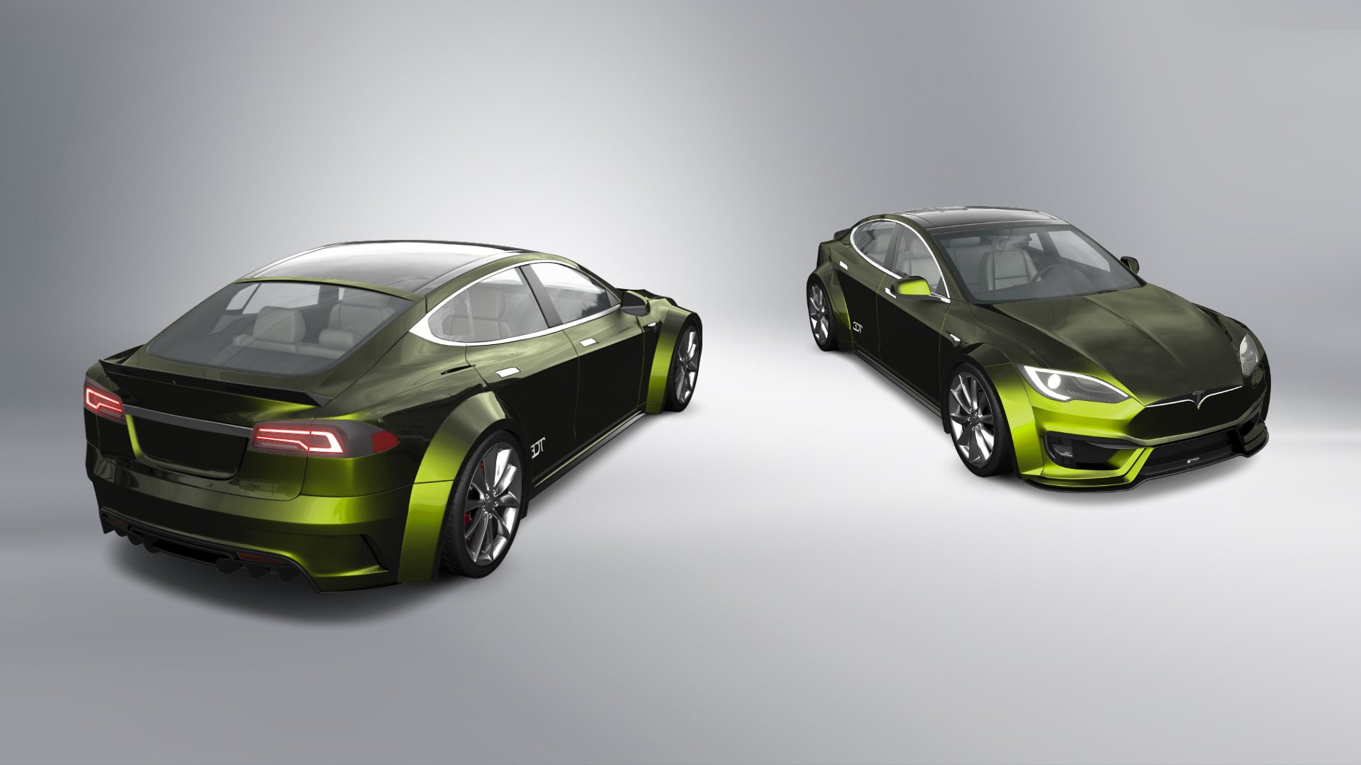 Tesla Model S 5 Door Liftback 2013 tuning