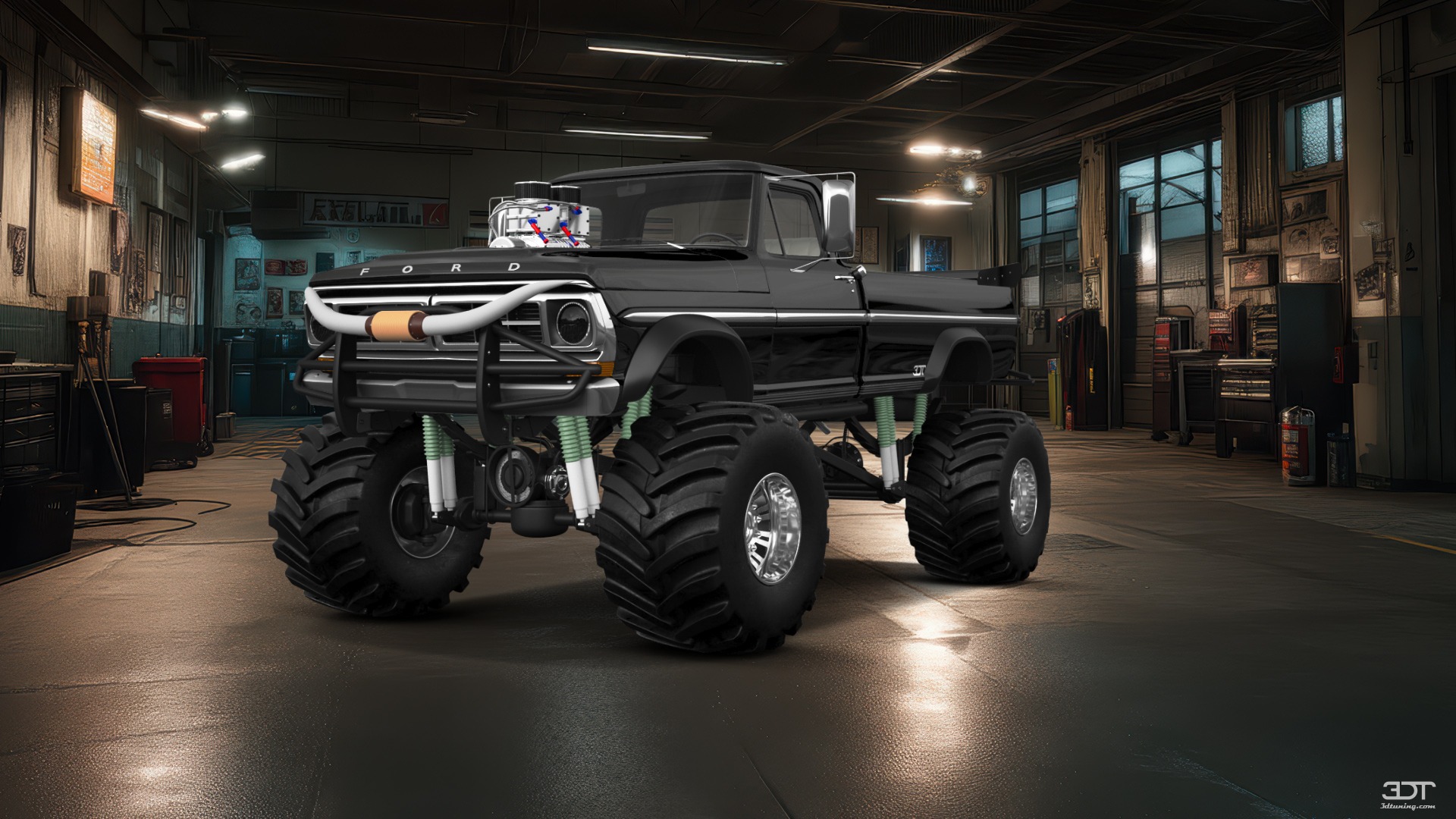 Ford F-250 2 Door pickup truck 1971 tuning