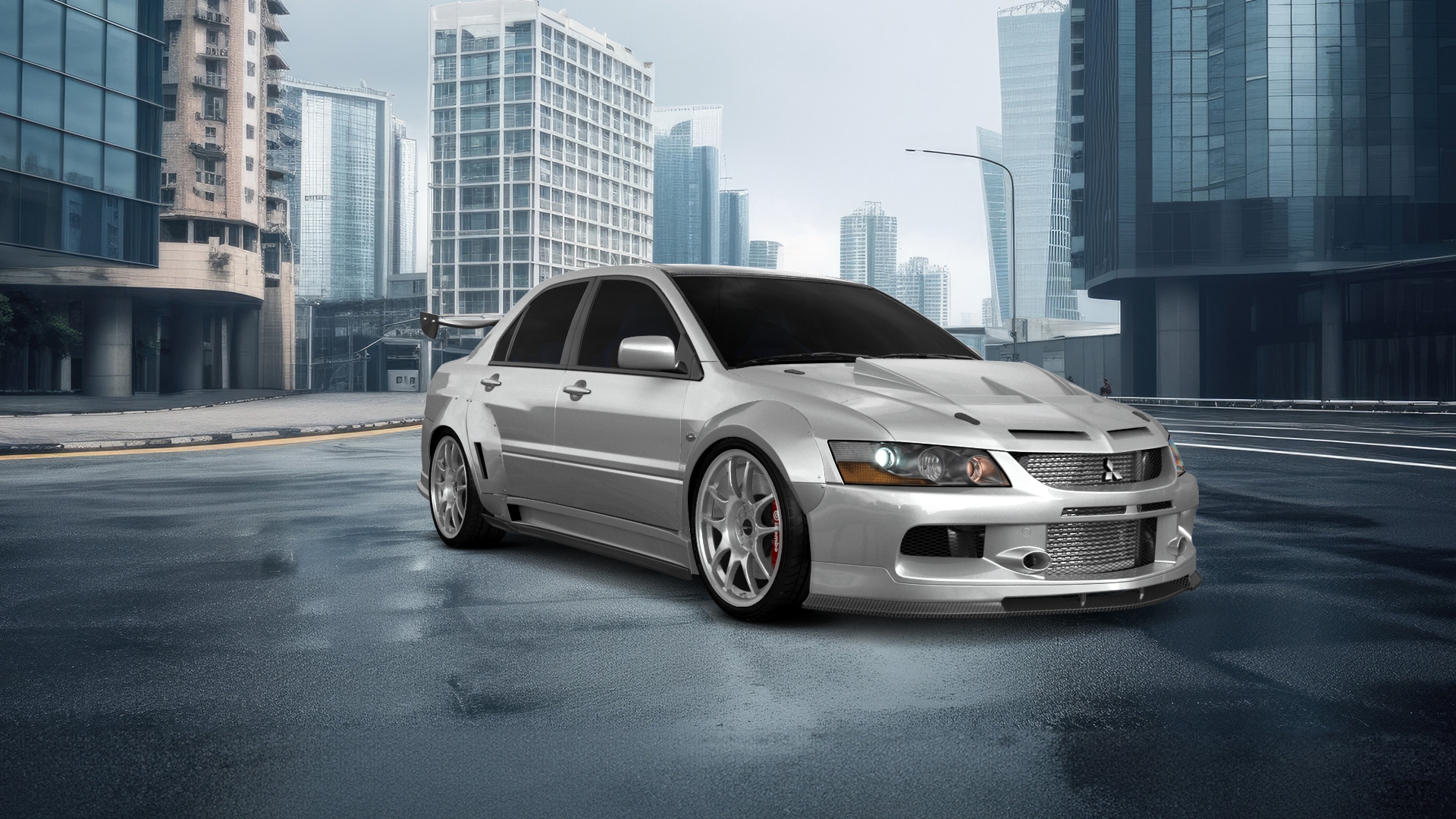 Mitsubishi Lancer Evo IX 4 Door Saloon 2005 tuning