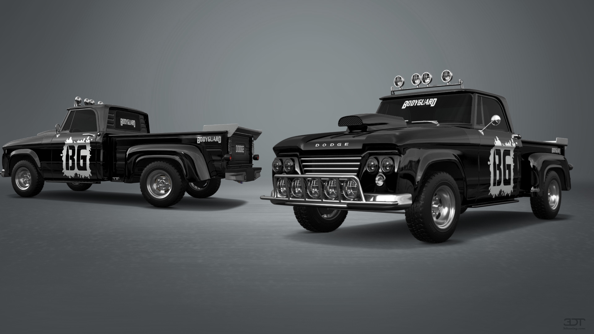 Dodge D-100 Stepside 2 Door pickup truck 1961 tuning