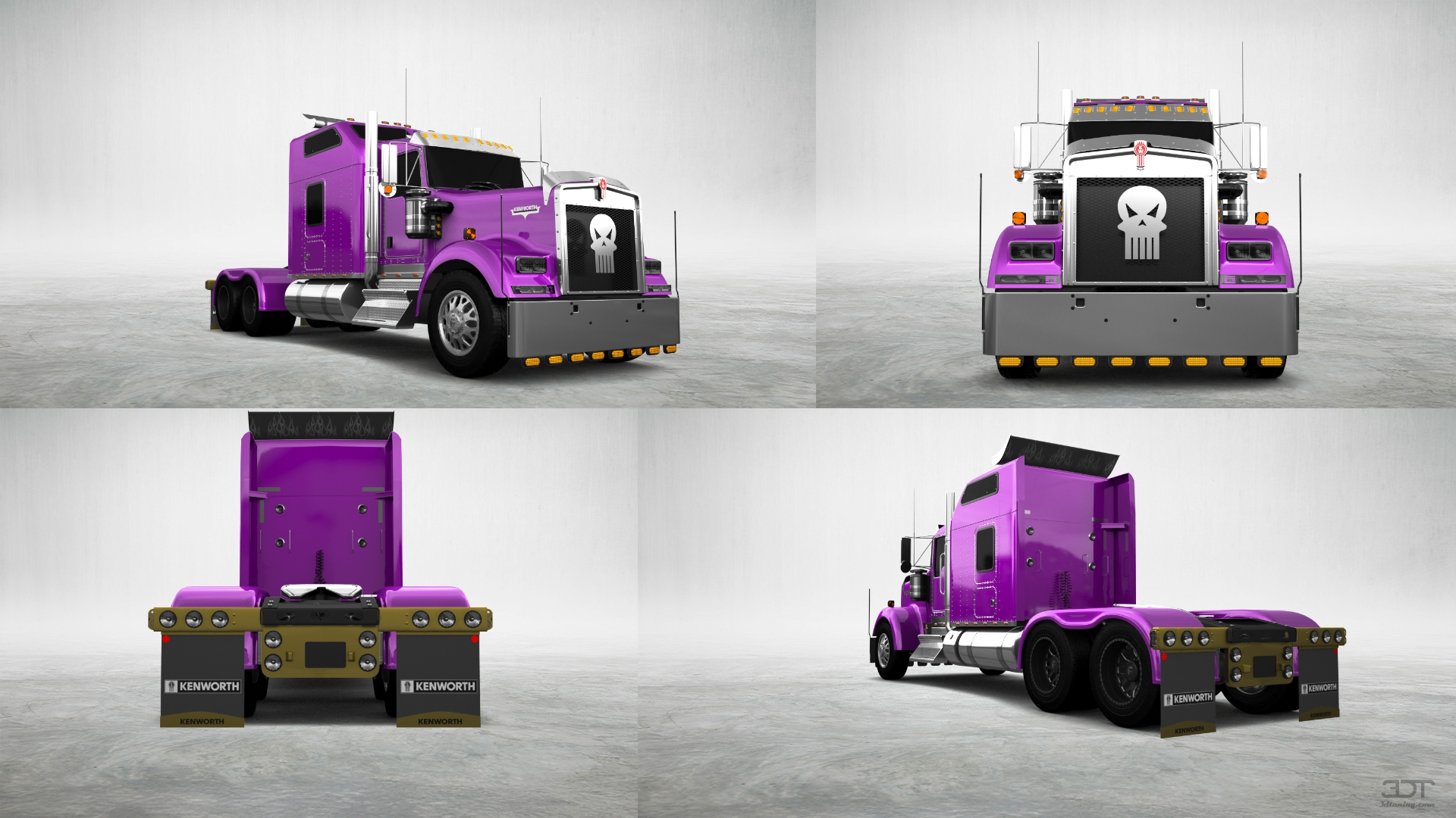 Kenworth W900 Sleeper Cab Truck 2015 tuning