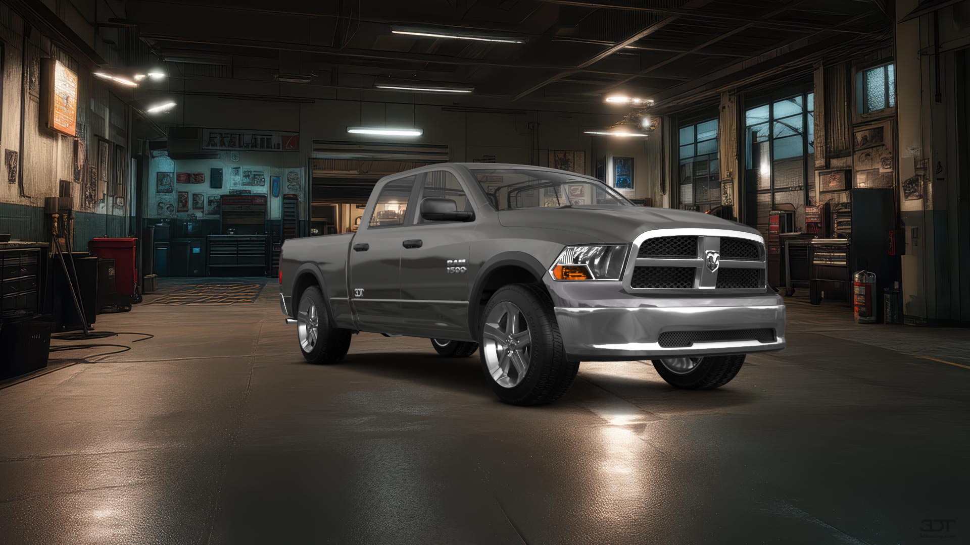 Dodge Ram 1500 Crew Cab 6.4 ft box 4 Door pickup truck 2009 tuning