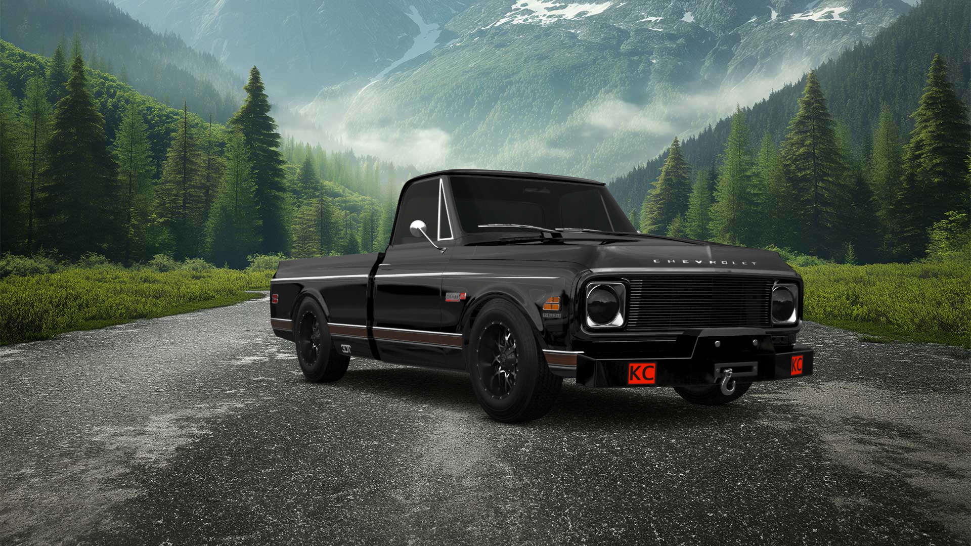 Chevrolet C-10 Cheyenne 2 Door pickup truck 1972 tuning