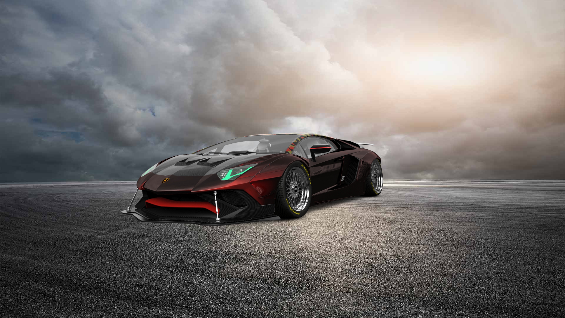 Lamborghini Aventador 2 Door Coupe 2012 tuning