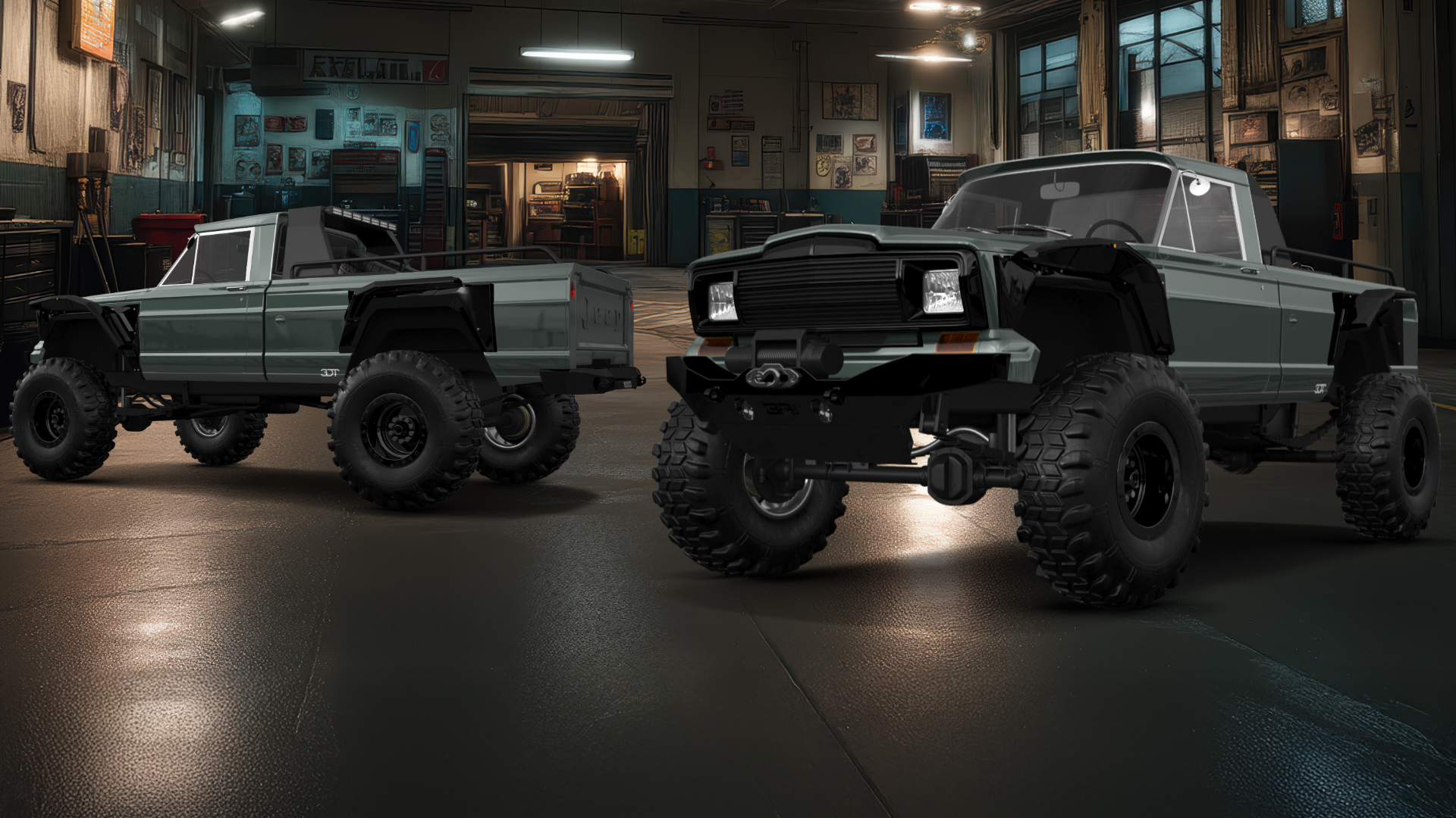 Jeep Gladiator SJ 2 Door pickup truck 1988 tuning