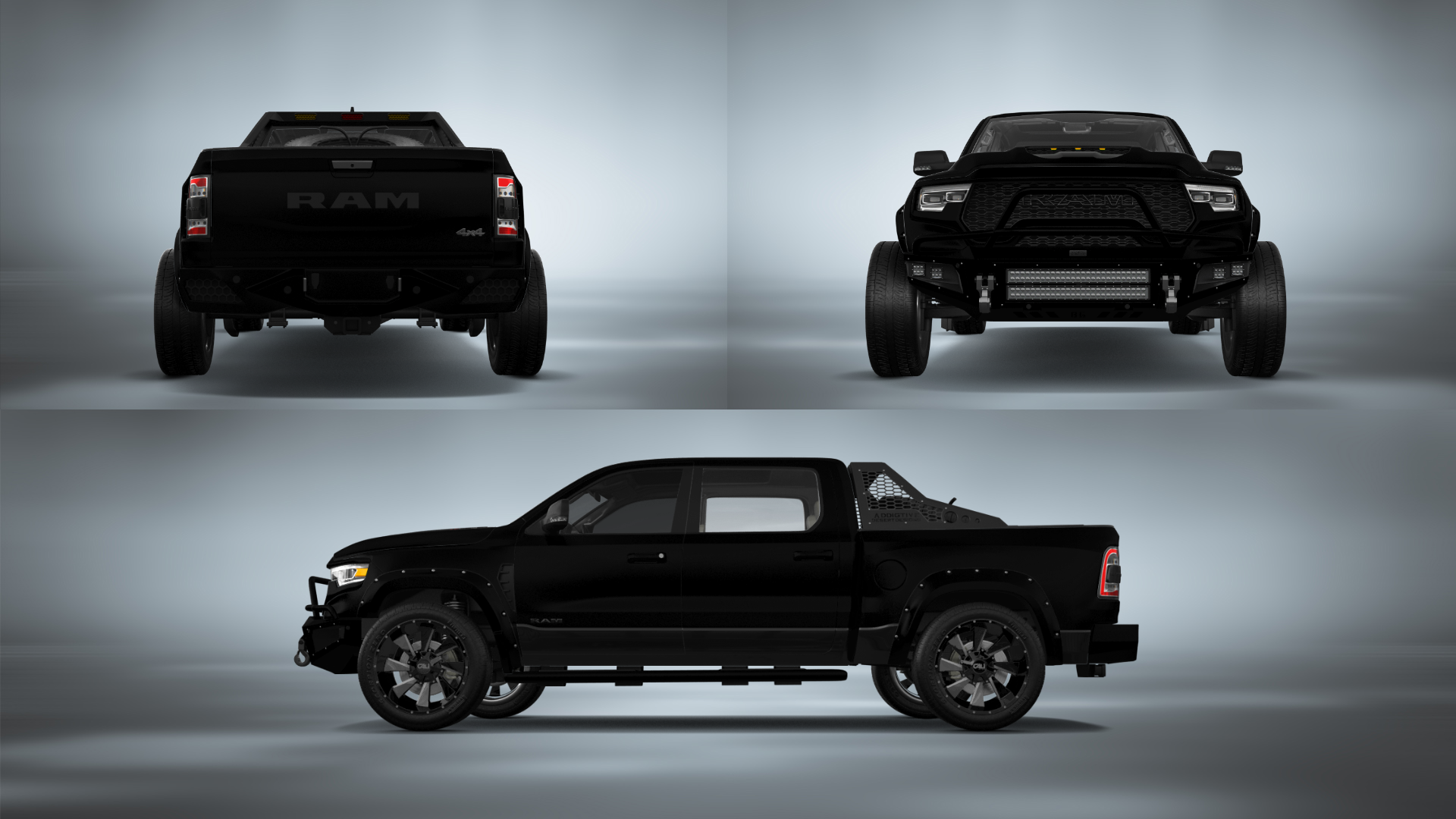 Tuning Dodge Ram 1500 TRX 4 Door pickup truck 2021