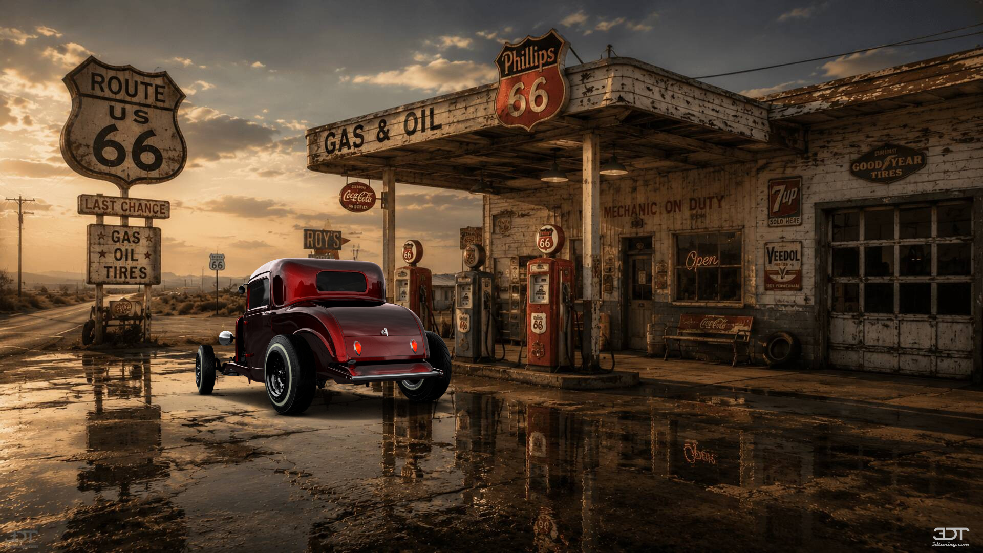 Tuning Ford Model B Deluxe 2 Door Coupe 1932