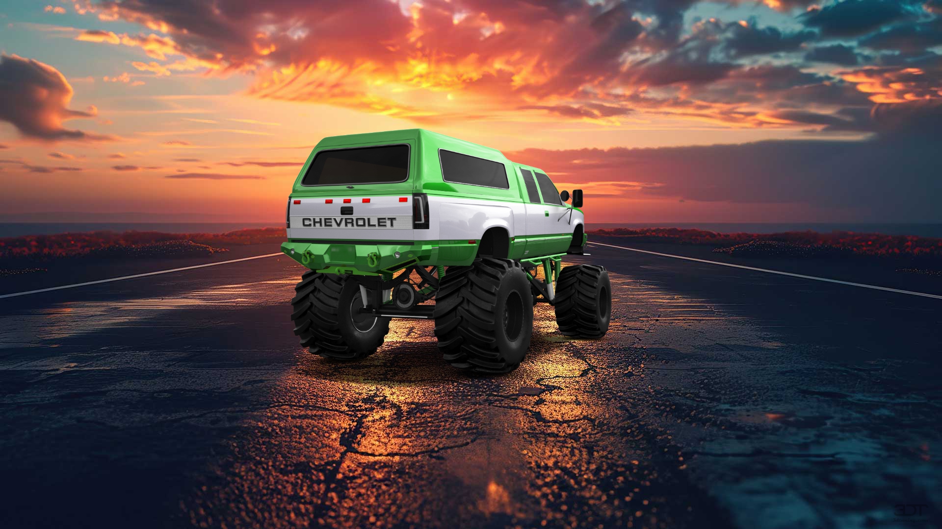 Chevrolet K3500 Extended Cab Pickup Truck 1988