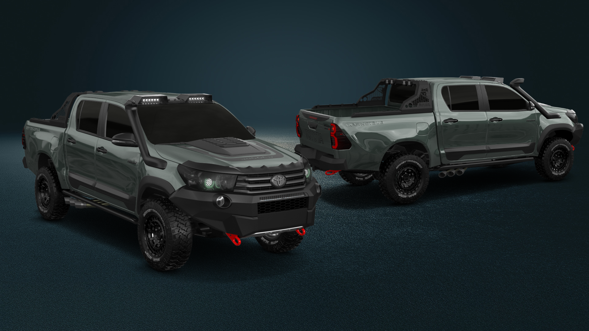 Toyota Hilux Double Cab 4 Door pickup truck 2015 tuning