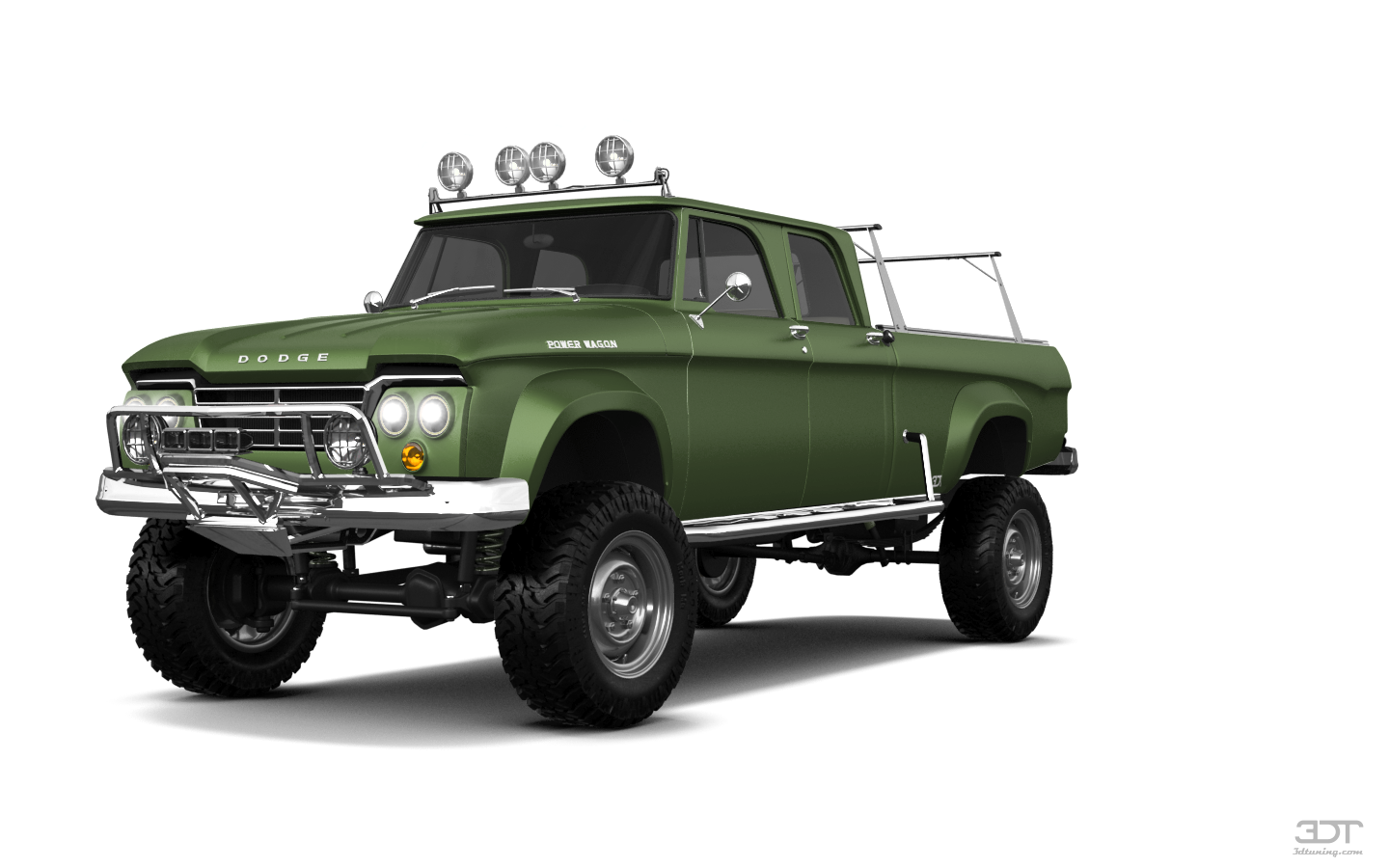 Tuning Dodge Power Wagon 4 Door pickup truck 1964