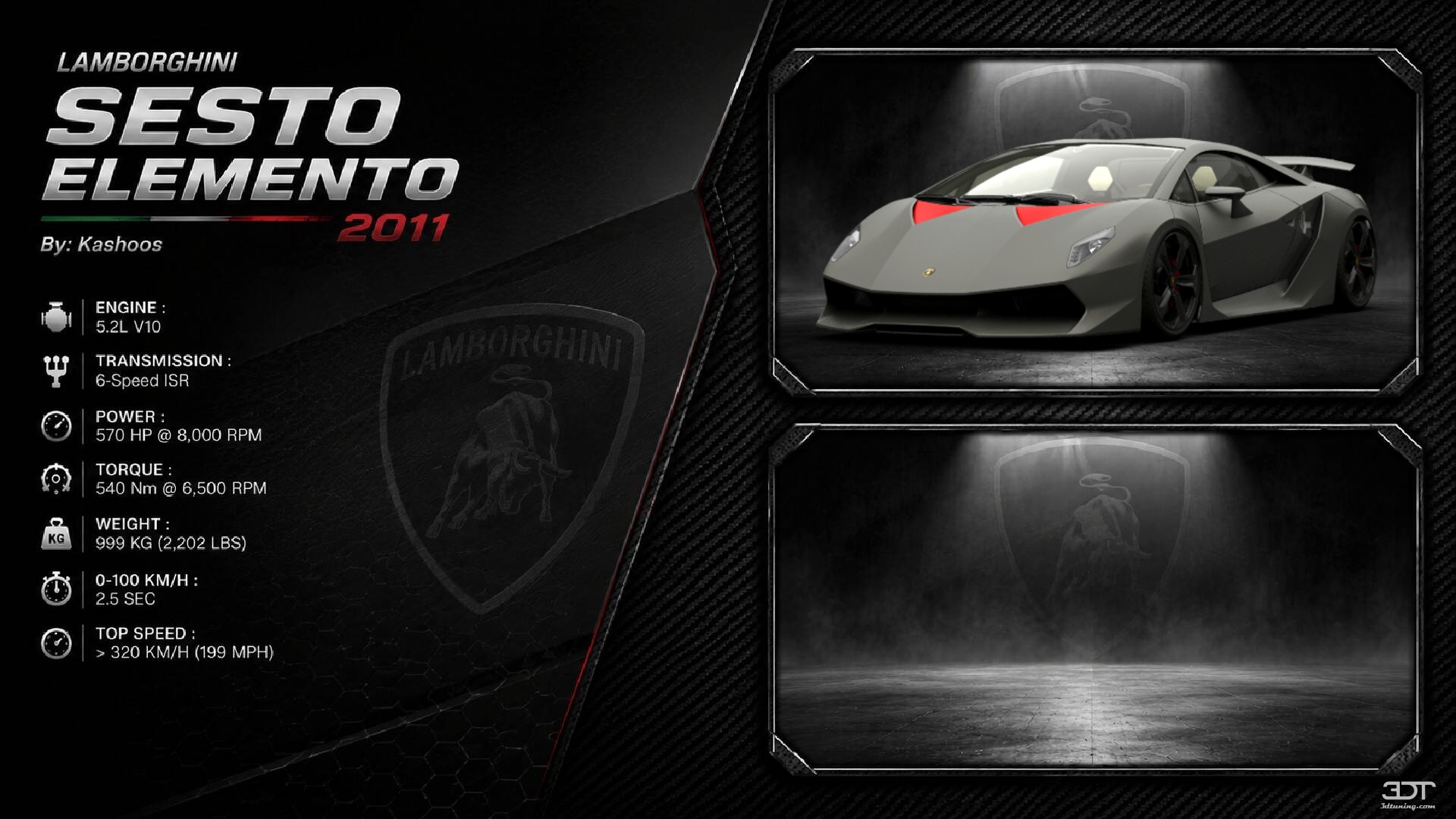 Lamborghini Sesto Elemento Coupe 2011 Images