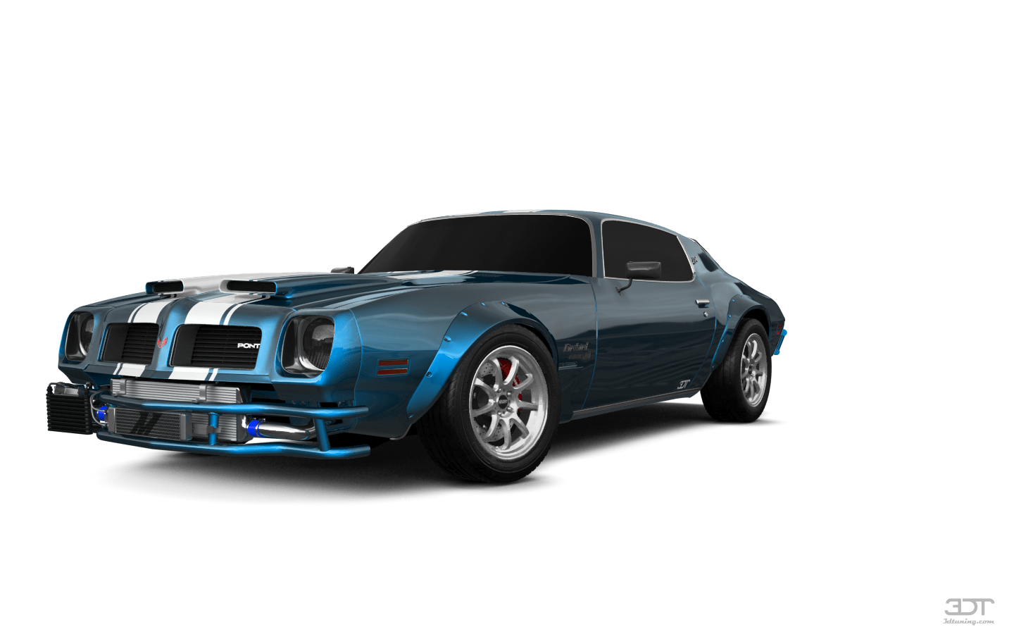 Pontiac Firebird Formula 400 Bash Bar Muscle Widebody Custom Grayscale Background