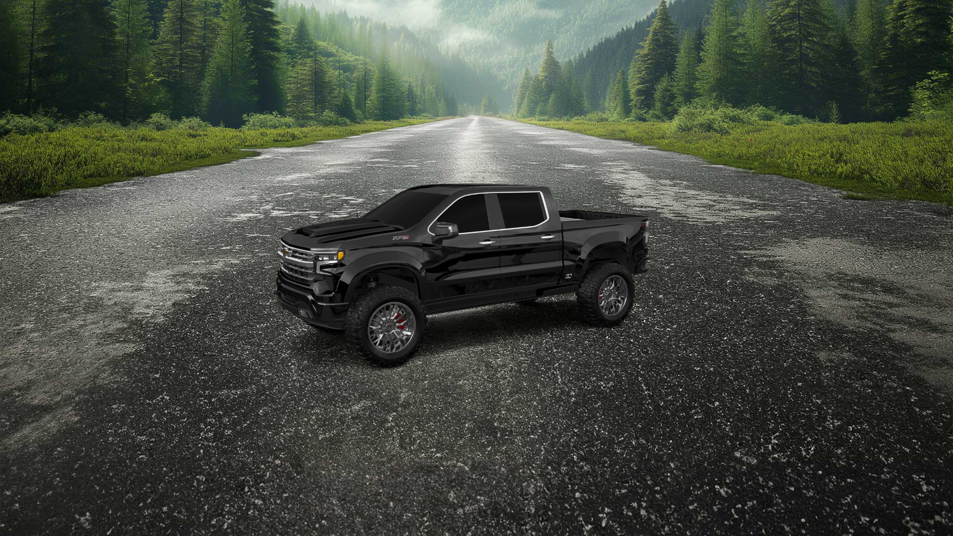 Chevrolet Silverado 1500 Crew Cab 5.8 ft box 4 Door pickup truck 2023 tuning